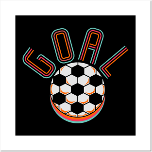 kids love soccer, retro style Posters and Art